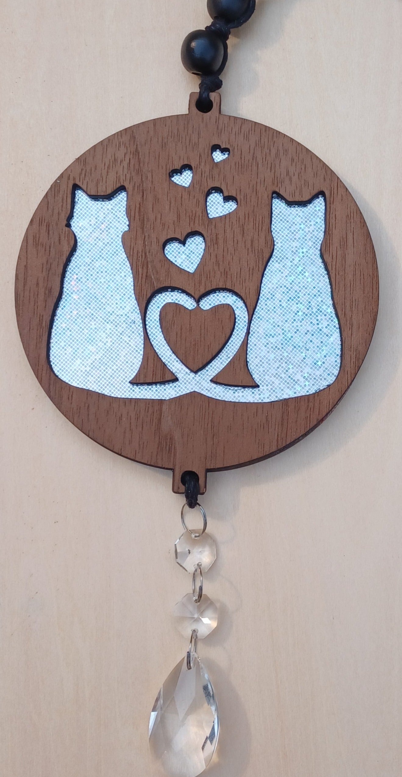 Two Cats In Love Suncatcher